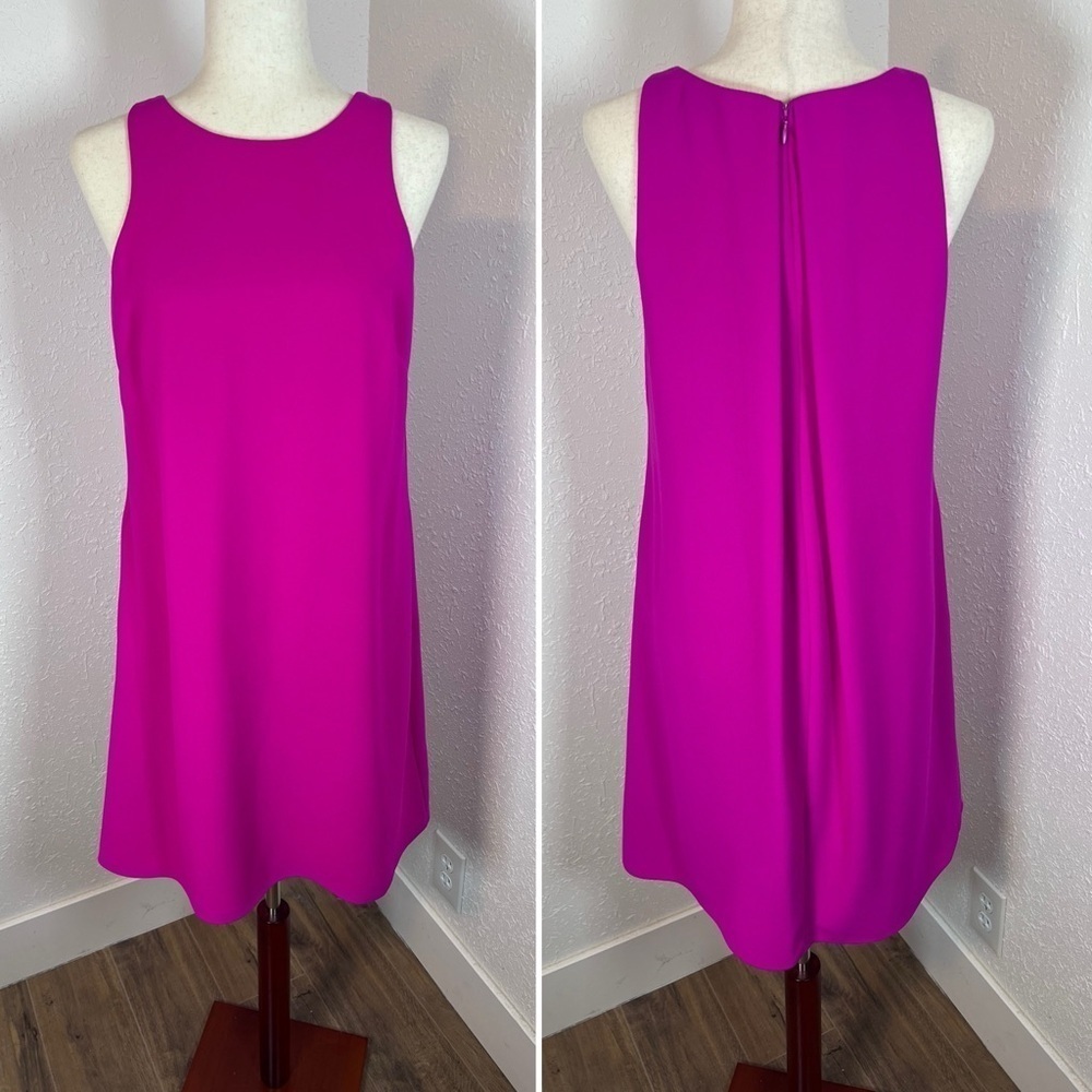 Lauren Ralph Lauren Trapeze Style Hot Pink Shift Dress